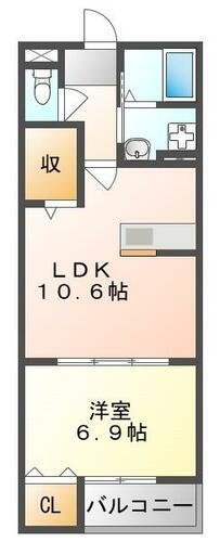 大阪府寝屋川市大谷町 星田駅 1LDK アパート 賃貸物件詳細