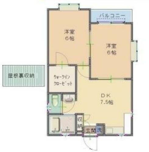 東京都清瀬市中清戸４丁目 清瀬駅 2DK アパート 賃貸物件詳細