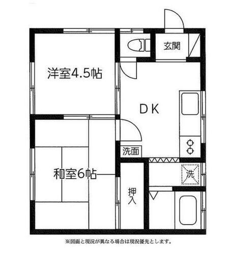 神奈川県相模原市中央区青葉１丁目 淵野辺駅 2DK アパート 賃貸物件詳細