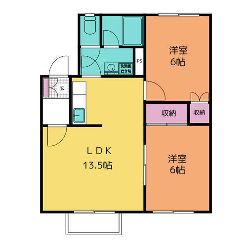北海道札幌市南区石山一条２丁目 2LDK アパート 賃貸物件詳細