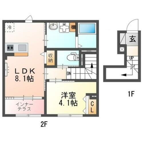 東京都調布市緑ケ丘２丁目 仙川駅 1LDK アパート 賃貸物件詳細