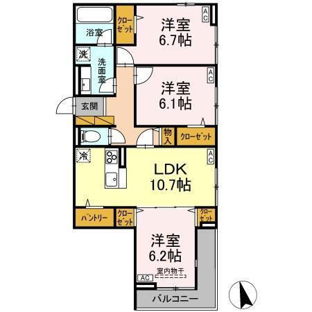 千葉県市川市八幡２丁目 本八幡駅 3LDK アパート 賃貸物件詳細
