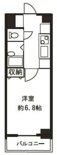 ドミール葛西 8階 1K 賃貸物件詳細
