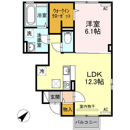 新潟県新潟市北区木崎 1LDK アパート 賃貸物件詳細