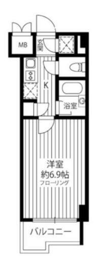 東京都大田区西蒲田６丁目 蓮沼駅 1K マンション 賃貸物件詳細