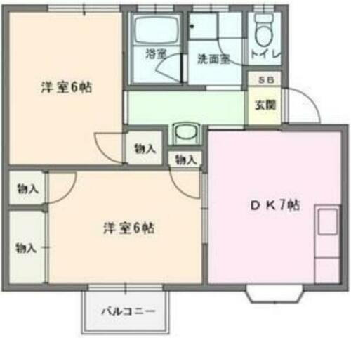 埼玉県川越市砂新田３丁目 新河岸駅 2DK アパート 賃貸物件詳細