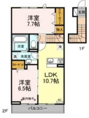 ラウレア瑞江 2階 2LDK 賃貸物件詳細