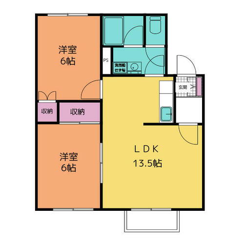 北海道札幌市南区石山一条２丁目 2LDK アパート 賃貸物件詳細