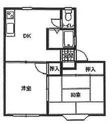 岩手県花巻市下幅 花巻駅 2DK アパート 賃貸物件詳細