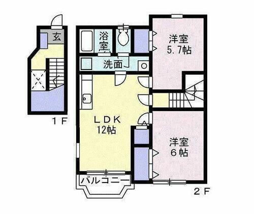 神奈川県藤沢市湘南台４丁目 湘南台駅 2LDK アパート 賃貸物件詳細