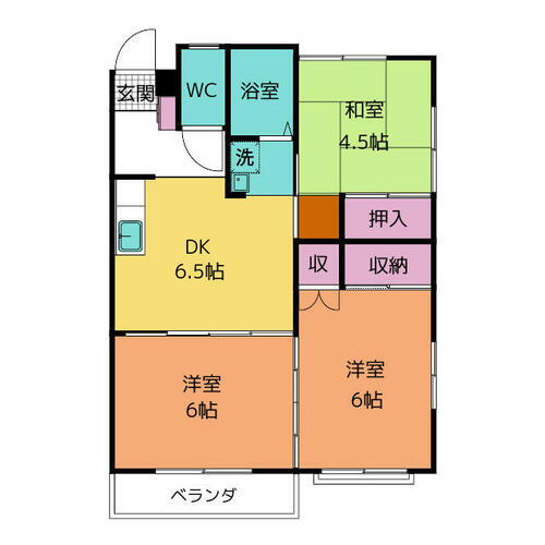 宮城県仙台市太白区中田７丁目 南仙台駅 3DK アパート 賃貸物件詳細