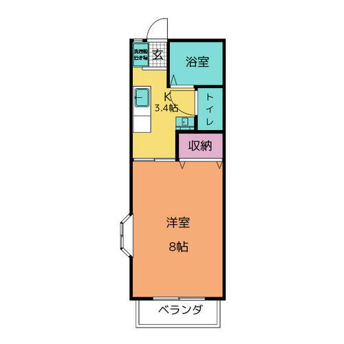 宮城県仙台市青葉区木町 北山駅 1K アパート 賃貸物件詳細