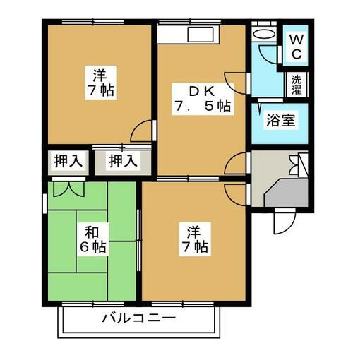長野県長野市大字川合新田 長野駅 3DK アパート 賃貸物件詳細