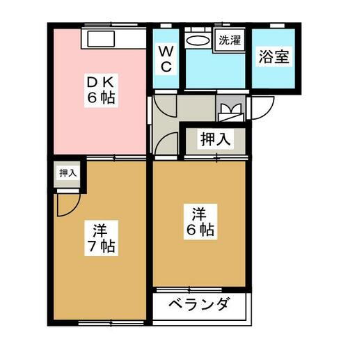 長野県長野市三輪２丁目 本郷駅 2DK アパート 賃貸物件詳細