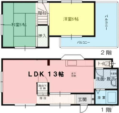 上山２丁目３０ー２７戸建 2LDK 賃貸物件詳細
