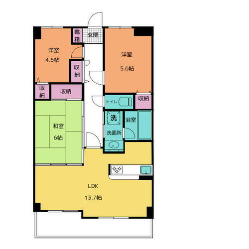 東京都足立区竹の塚２丁目 竹ノ塚駅 3LDK マンション 賃貸物件詳細