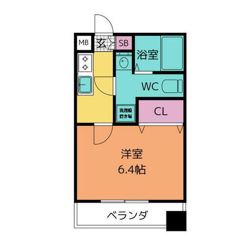 アクアタウンイーストⅠ 4階 1K 賃貸物件詳細