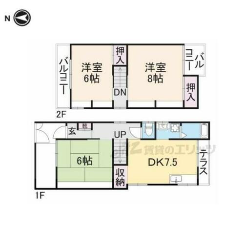 大阪府寝屋川市緑町 賃貸一戸建て