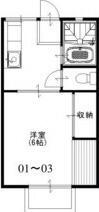 大澤ハイツ 1階 1K 賃貸物件詳細