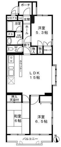神奈川県横浜市港北区富士塚２丁目 菊名駅 3LDK マンション 賃貸物件詳細