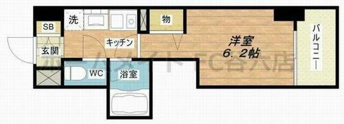 大阪府大阪市中央区安堂寺町１丁目 谷町六丁目駅 1K マンション 賃貸物件詳細
