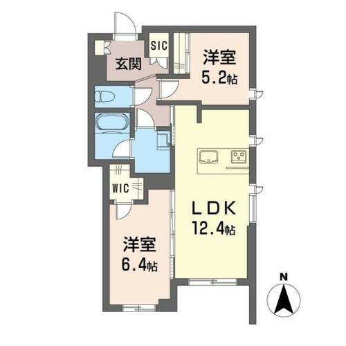 神奈川県川崎市中原区下新城１丁目 武蔵中原駅 2LDK マンション 賃貸物件詳細
