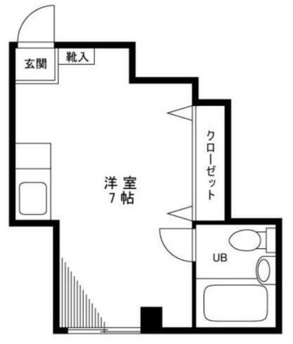 福しんビル 3階 ワンルーム 賃貸物件詳細