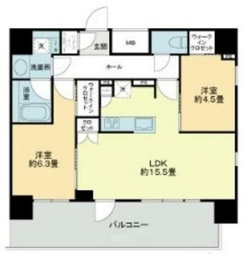 ネベル赤羽 14階 2LDK 賃貸物件詳細