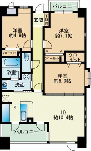 福岡県福岡市早良区昭代１丁目 賃貸マンション