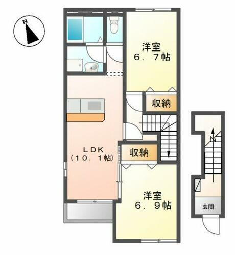 茨城県北茨城市関南町神岡上 大津港駅 2LDK アパート 賃貸物件詳細