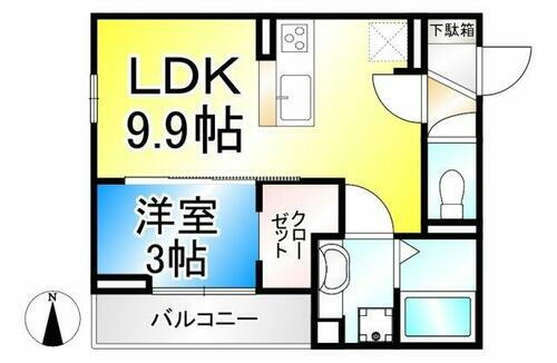 長野県長野市若里３丁目 長野駅 1LDK アパート 賃貸物件詳細