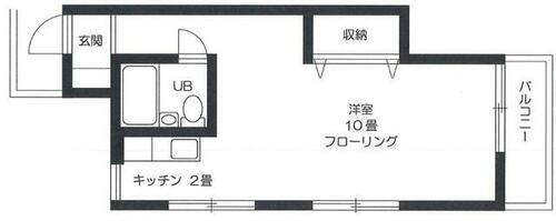 池谷荘 2階 ワンルーム 賃貸物件詳細