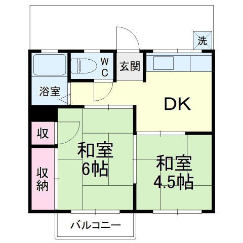 静岡県磐田市白羽 豊田町駅 2DK アパート 賃貸物件詳細