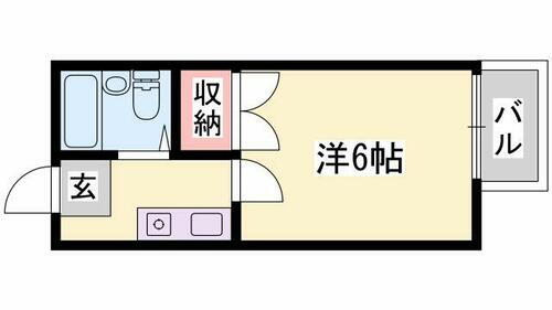 兵庫県姫路市青山４丁目 余部駅 1K アパート 賃貸物件詳細
