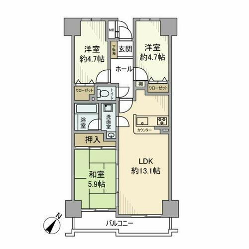 埼玉県深谷市上野台 賃貸マンション