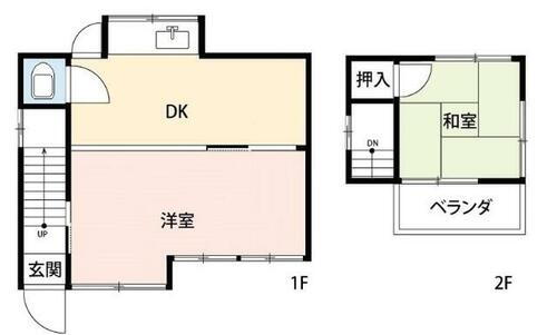 東京都板橋区若木２丁目 東武練馬駅 2DK 一戸建て 賃貸物件詳細