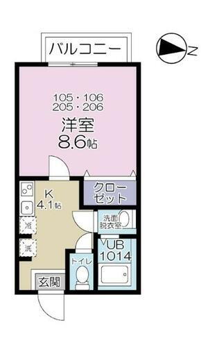 東京都東村山市秋津町２丁目 新秋津駅 1K アパート 賃貸物件詳細