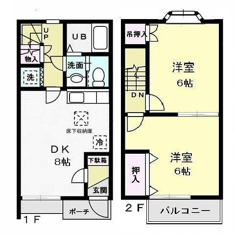 埼玉県行田市谷郷３丁目 行田市駅 2DK アパート 賃貸物件詳細