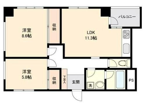 ３１５白金台 4階 2LDK 賃貸物件詳細