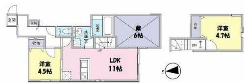 埼玉県戸田市笹目２丁目 戸田駅 2LDK アパート 賃貸物件詳細