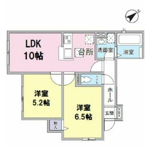 陽だまりハウス 1階 2LDK 賃貸物件詳細