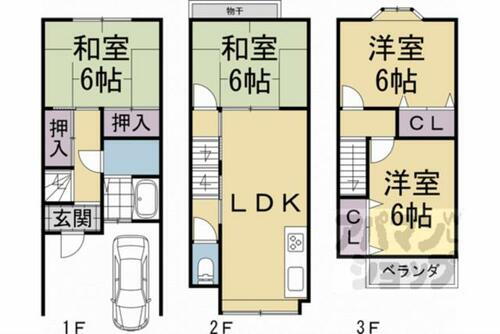 京都府京都市伏見区羽束師鴨川町 賃貸一戸建て