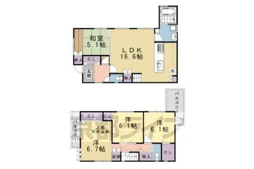 京都府京都市西京区桂千代原町 賃貸一戸建て