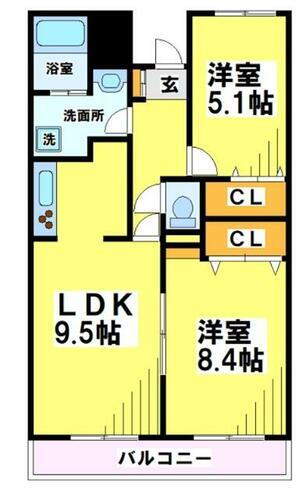 東京都府中市若松町３丁目 多磨霊園駅 2LDK マンション 賃貸物件詳細