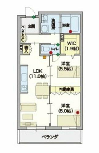 東京都練馬区豊玉南２丁目 野方駅 2LDK マンション 賃貸物件詳細