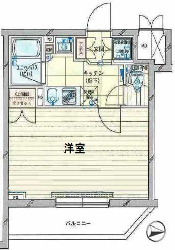 東京都北区志茂２丁目 赤羽駅 1K マンション 賃貸物件詳細