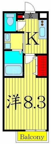 東京都足立区南花畑３丁目 六町駅 1K アパート 賃貸物件詳細