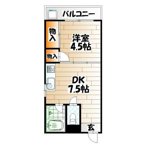 福岡県北九州市小倉北区高峰町 九州工大前駅 1DK マンション 賃貸物件詳細