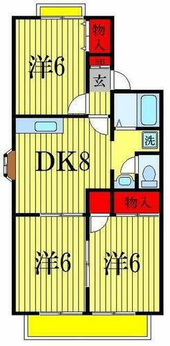 メゾン・プレミール 2階 3DK 賃貸物件詳細