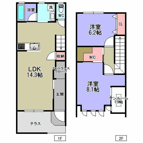 埼玉県川口市芝４丁目 蕨駅 2LDK 一戸建て 賃貸物件詳細